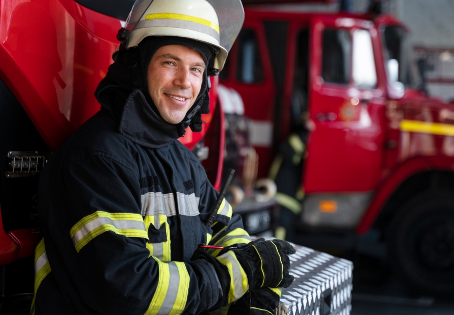 Zmagania puckich strażaków z pożarem w Domatowie